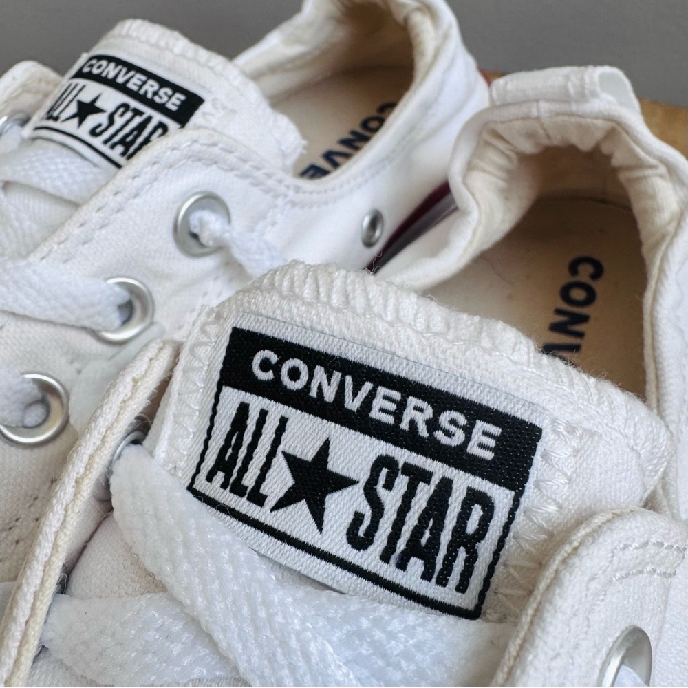 Women’s Converse Shoreline White Size 7.5 Slip On Canvas Sneakers - Picture 8 of 10